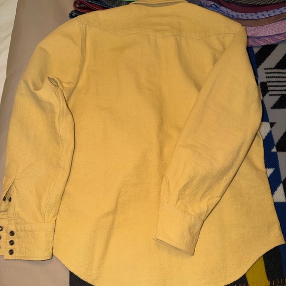 Ralph Lauren RRL Men's Mustard Button Down Shirt - Picture 5 of 8